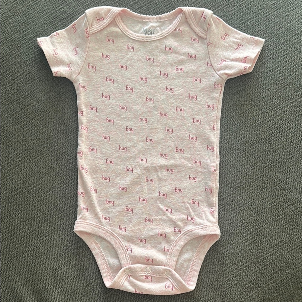 Carter's Light Pink 'Hug' Print Bodysuit